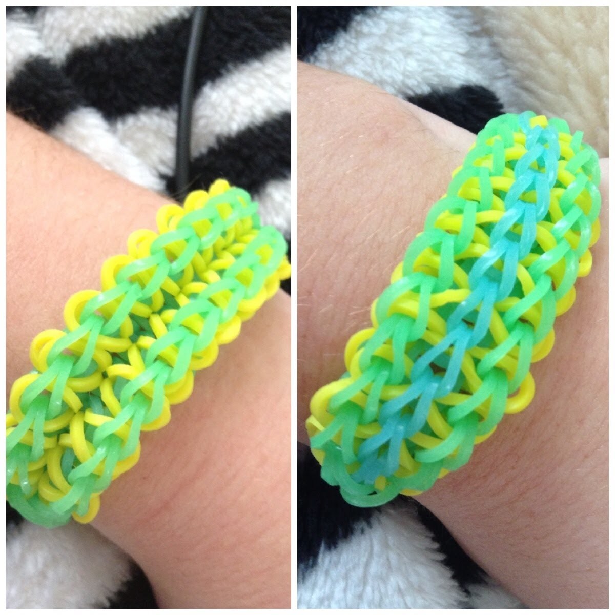 Rainbow Loom: Zig Zag Burst Bracelet MY OWN DESIGN EASY