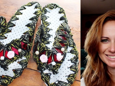 Recycling DIY - How to make slippers with plastic bottle