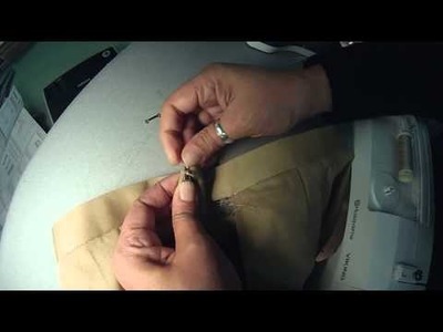 Skirt:  Sewing on the Hook & Eye