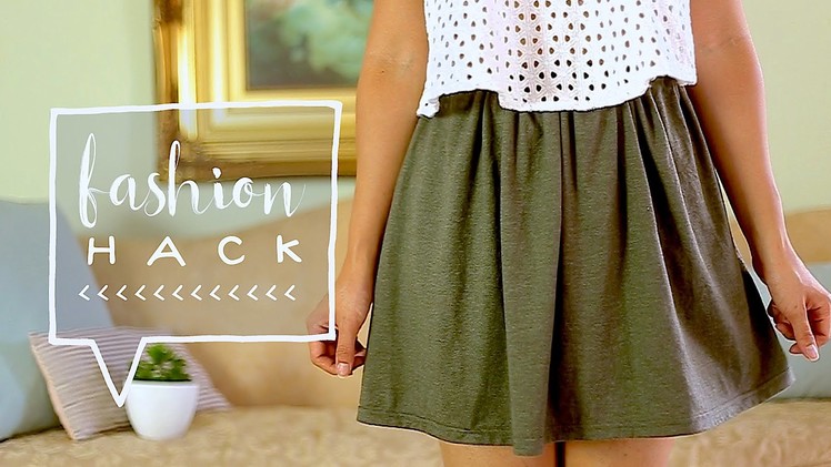 Transform a TSHIRT Into a SKIRT! | DIY Fall Clothes ♥ Alejandra's Styles