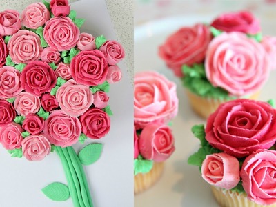 Buttercream Roses Cupcake Bouquet - CAKE STYLE & SIMPLY BAKINGS