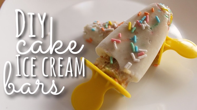 DIY Cake Ice Cream Bars! | SimplyMaci