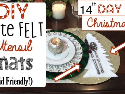 DIY Christmas Tree Utensil Mat (Family Project!) | 14th Day of Christmas 2015!