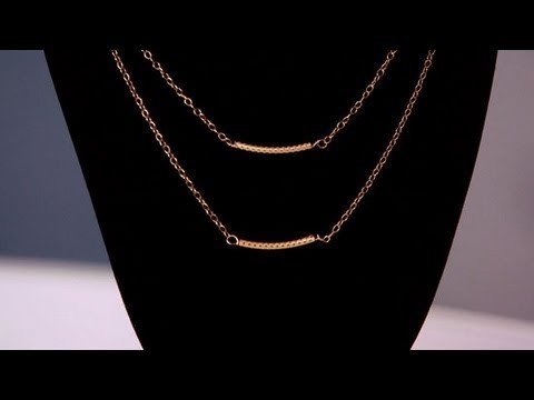 DIY Fashion | Make Your Own Gold Necklace | Fashion How To