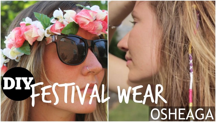 DIY Festival Wear - Flower Crown and Hair Wrap