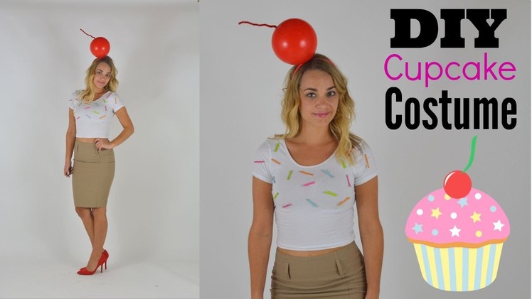 DIY Ice Cream Cupcake Halloween Costume