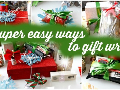 DIY LAST MINUTE GIFT WRAP | EASY WAYS TO GIFT WRAP