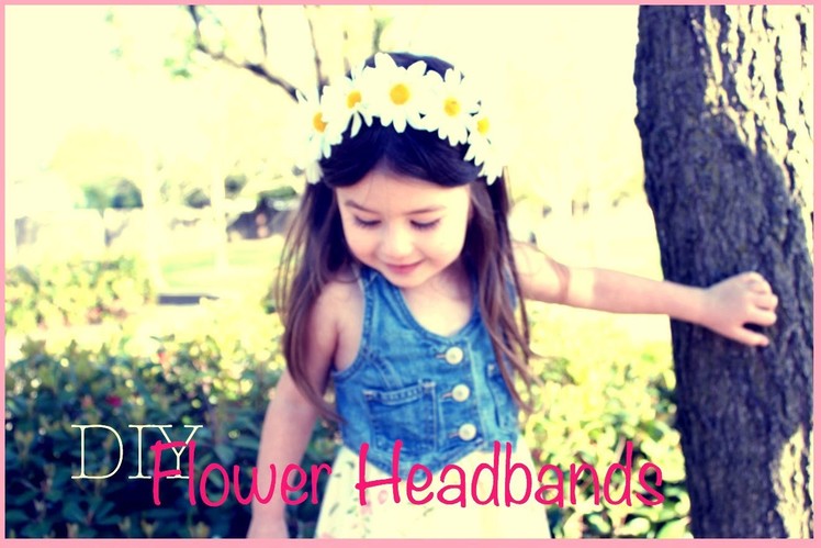 DIY-Spring flower headbands