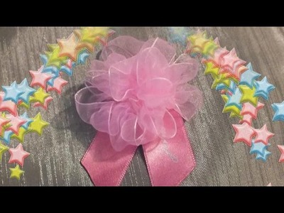 DIY tutorial how to make a flower from a tape easily
