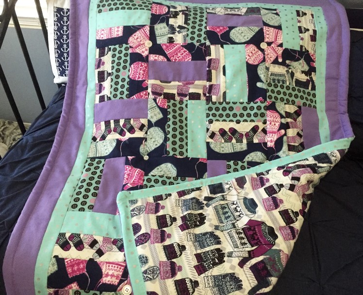 DIY Tutorial on Sewing your own Throw Blanket