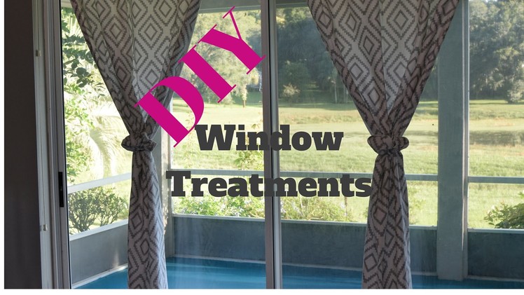 DIY Window Treatments + Repair holes in the wall
