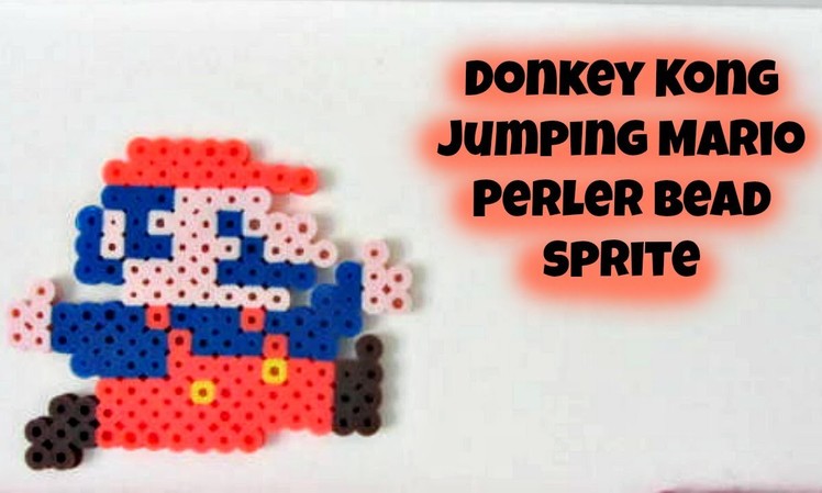 Donkey Kong Mario Perler Bead Sprite