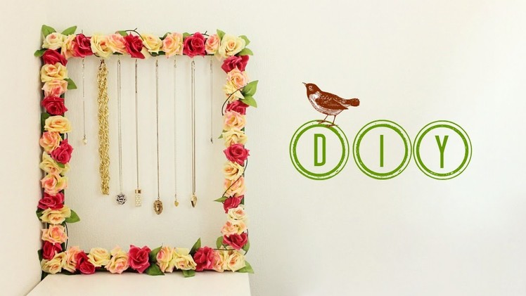 Easy DIY Flower Necklace Frame | Jewellery Holder | Jtru