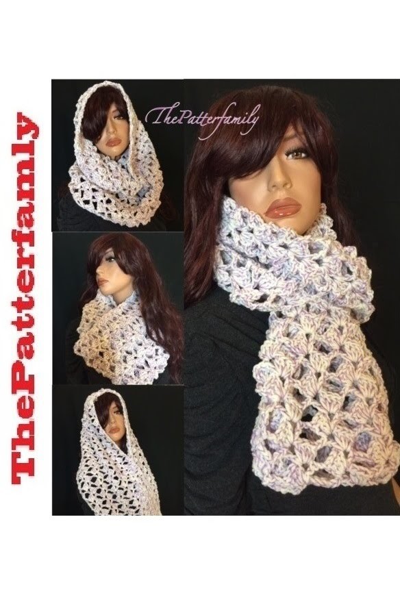 How to Crochet Infinity Scarf Pattern #30│by ThePatterfamily
