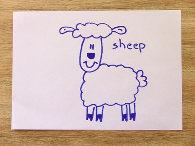 How To Draw A Sheep In 60 Seconds? Sheep In 60 Seconds with Funny Socks!