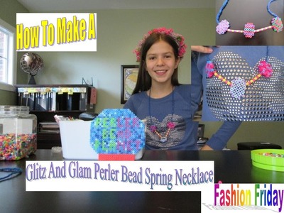 How To Make A Perler Bead Fab Spring Necklace! ♫ Fashion Friday