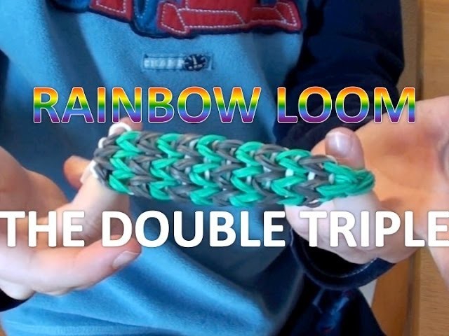 How To Make a Rainbow Loom Bracelet - The Double Triple