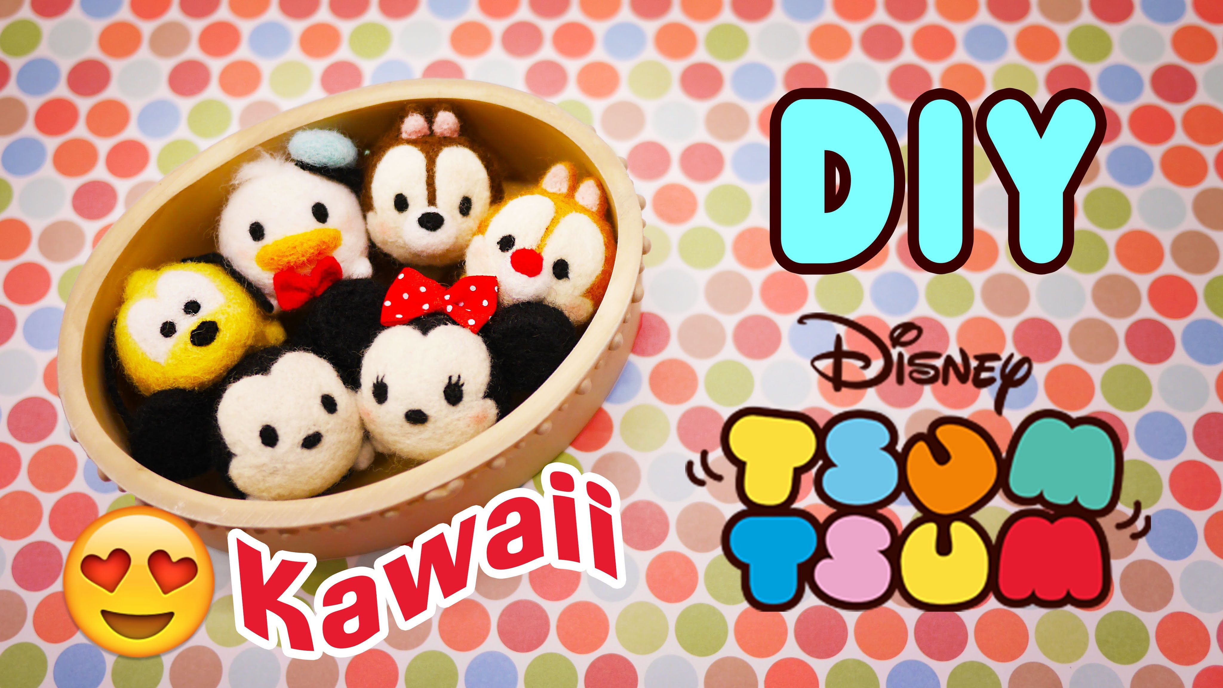 Ornament How to make Tsum Tsum Tutorial Needle Felting DIY Disney