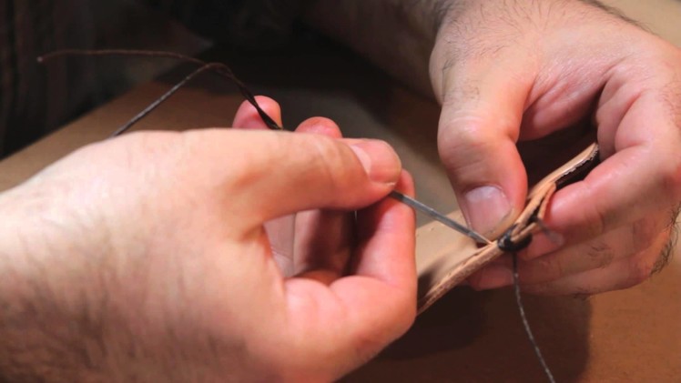 How to Stitch Leather Wallets : Working With Leather