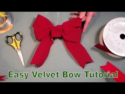 How to tie a velvet bow