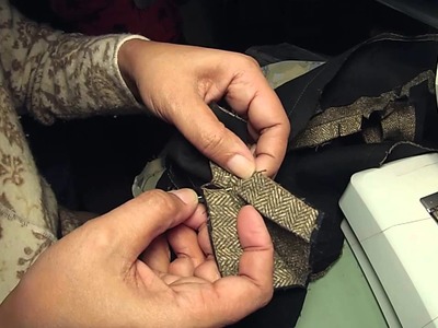 Jacket:  Sewing the lapels together with precision