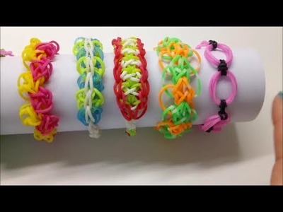 Link & Knots, Onion Ring bracelet Rainbow Loom bracelet