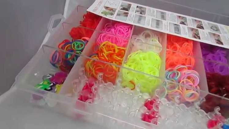 LOOM BANDS COLOURFUL RAINBOW RUBBER LOOM BANDS BRACELET DIY MAKING SET WITH S-CLIPS