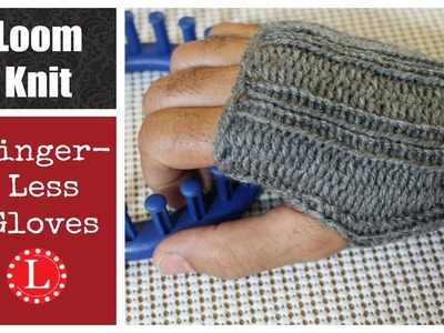 LOOM KNITTING Fingerless Gloves Mittens Project Pattern