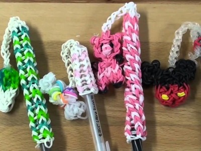 NEW Pen. Pencil Dangle Topper Rainbow Loom Charm Tutorial | How To