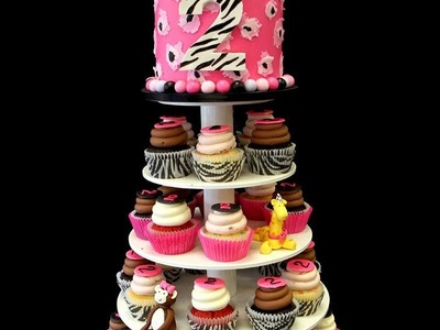 Nicolette's 2nd Birthday Cupcake Stand