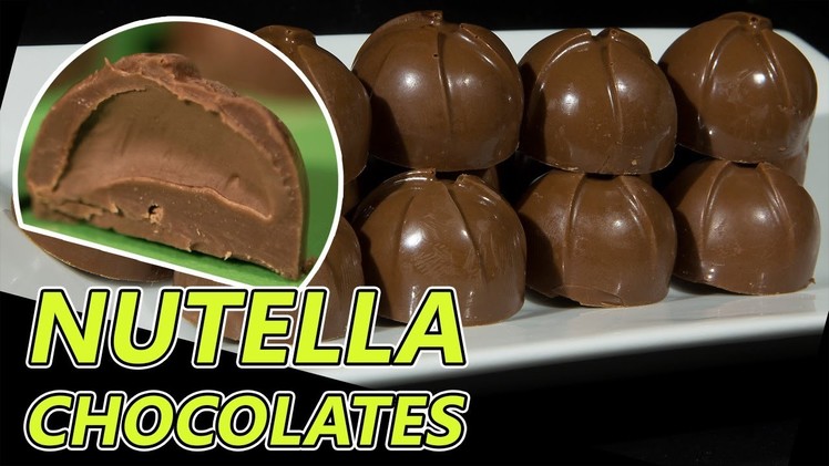 Nutella Filled Milk Chocolates Recipe   Silicone mold