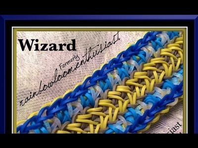 Rainbow Loom Band Wizard Bracelet Tutorial.How To