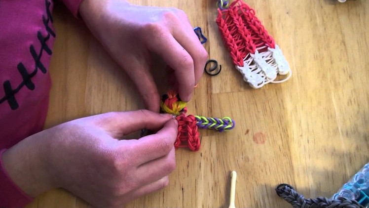 Rainbow Loom - Cool Kid Jacket. Head Attachment Tutorial