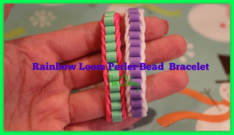 Rainbow Loom Perler Bead Bracelet