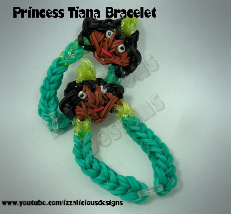 Rainbow Loom Princess Tiana Charm Bracelet