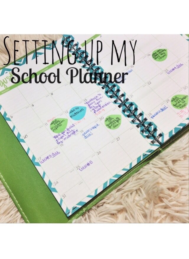 Setting Up My School Planner
