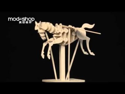 3D Wooden Puzzle Craft Construction Moving Model Kit Pegasus