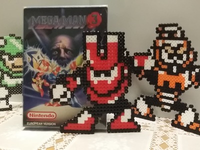 8 - Bit | Perler Beads - Mega Man 3 - Magnet Man