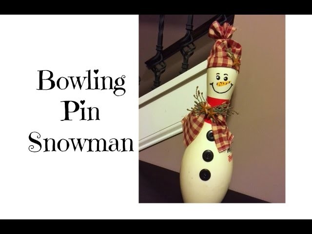 Bowling Pin Snowman | Christmas in July