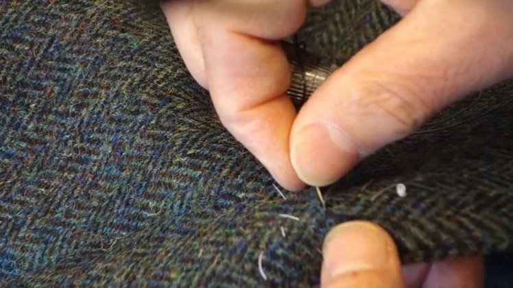 Button hole stitching.