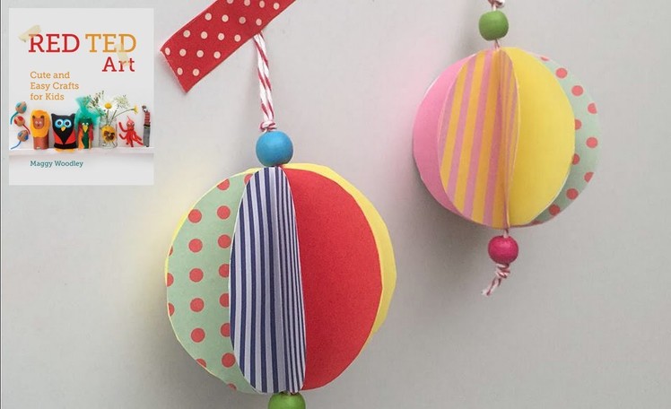 Christmas Crafts - Easy Paper Bauble How To