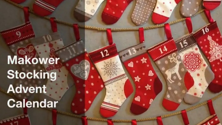 Christmas Stocking Advent Calendar Tutorial | Hobbycraft