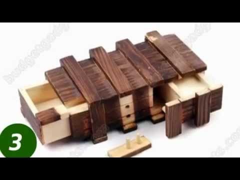 Compartment Wooden Secret Magic Puzzle Box 4597