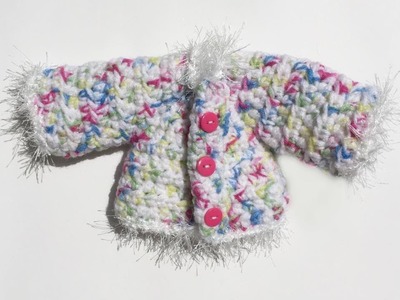 Crochet doll jacket tutorial