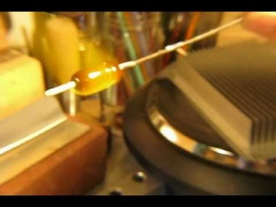 Devardi Metallic Golden Coppery Black Glass, Lampwork Bead Making Tutorial