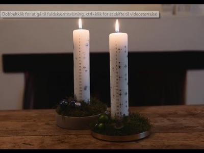 DIY: Advent candle decoration by Søstrene Grene