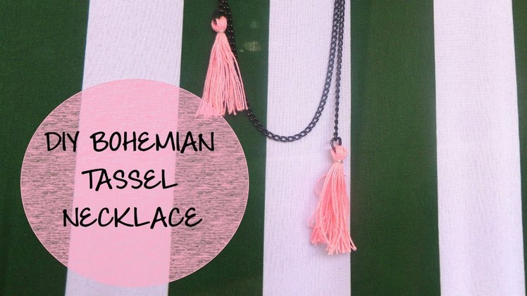 DIY Bohemian Tassel Necklace ~ DIYStudio