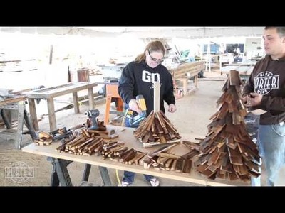 DIY Build a Barn Wood Christmas tree Workshop