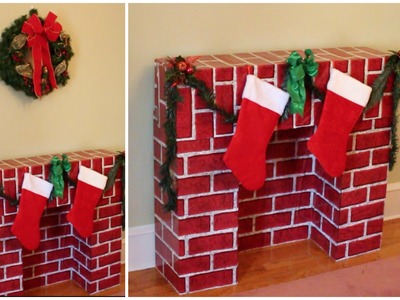 DIY Christmas Fireplace for the Holidays