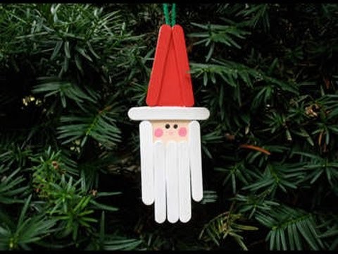 DIY Christmas Ornaments - Easy Make Santa Claus - Craft Ideas For Kids